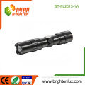 Factory Bulk Sale 1*AA Cell Operated Aluminum Cheap Handheld Black Promotion Small led Mini Flashlight